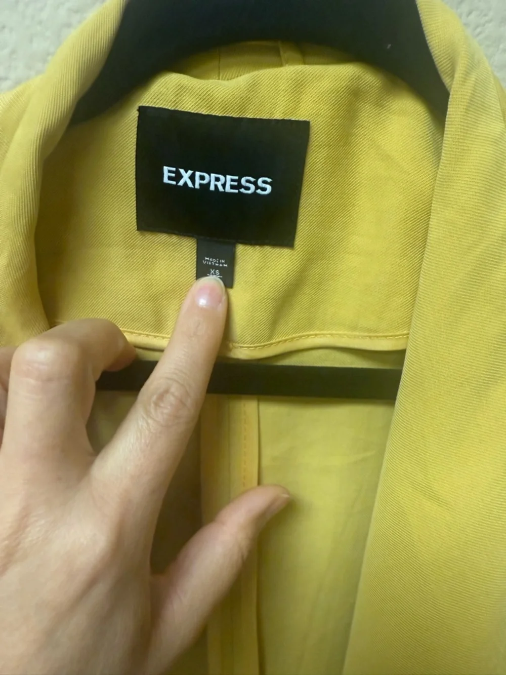 Express Mustard Yellow Lightweight Drape Jacket 🧥